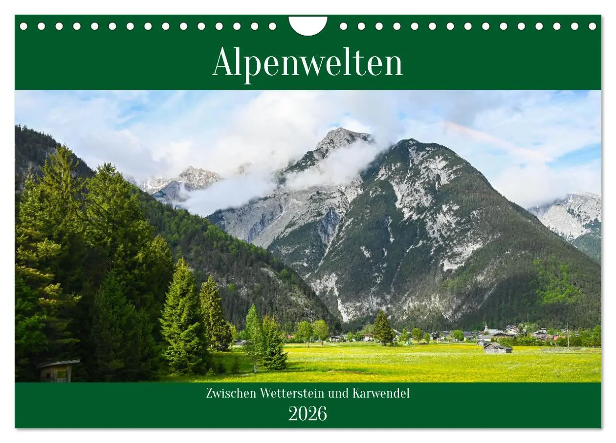 Cover: 9783457329238 | Alpenwelten-Zwischen Wetterstein und Karwendel (Wandkalender 2026...