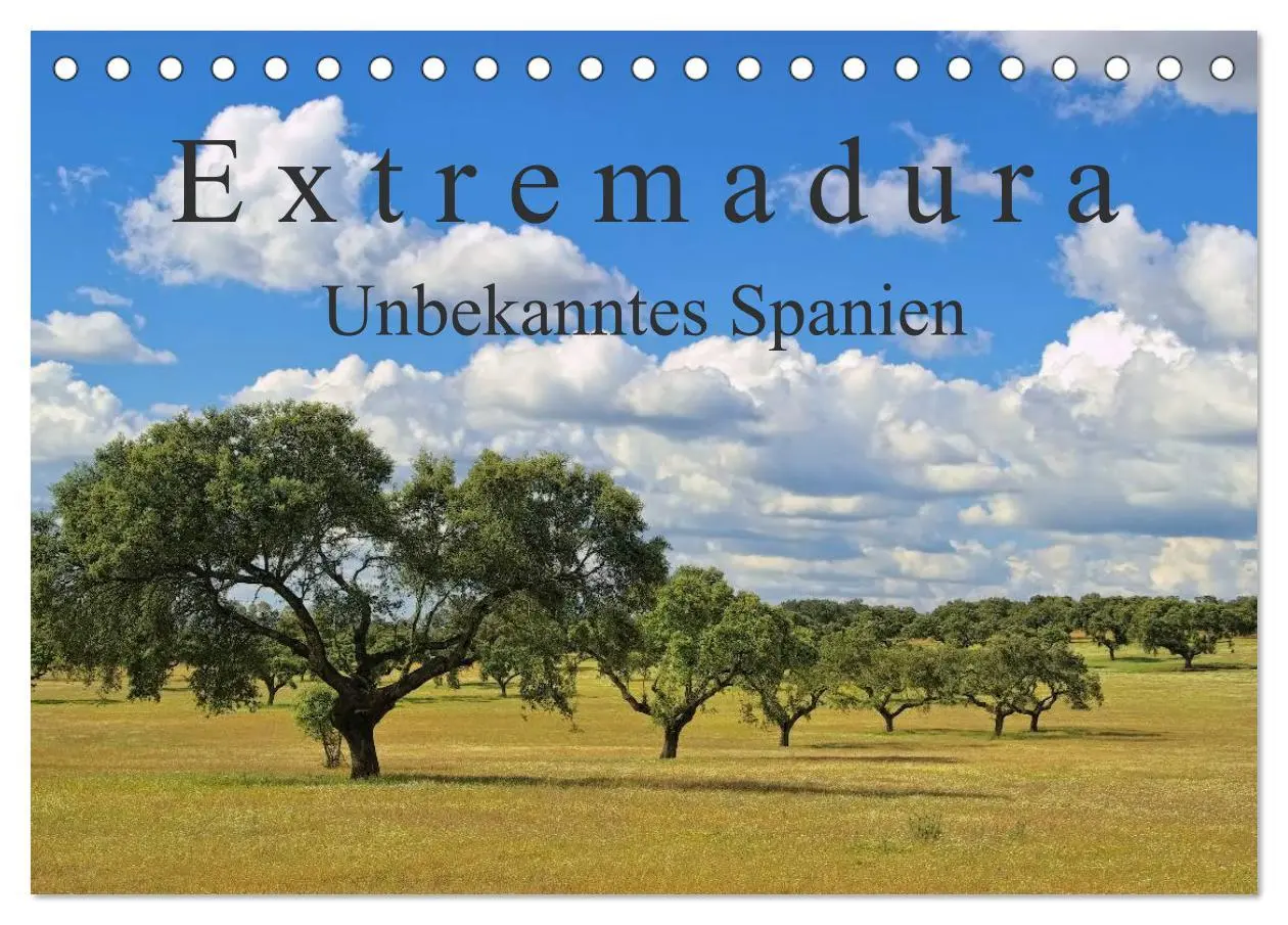 Cover: 9783516109238 | Extremadura - Unbekanntes Spanien (Tischkalender 2026 DIN A5 quer),...