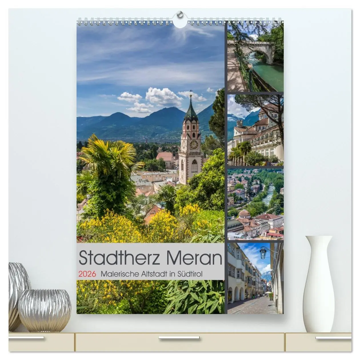 Cover: 9783516419238 | Stadtherz MERAN (hochwertiger Premium Wandkalender 2026 DIN A2...