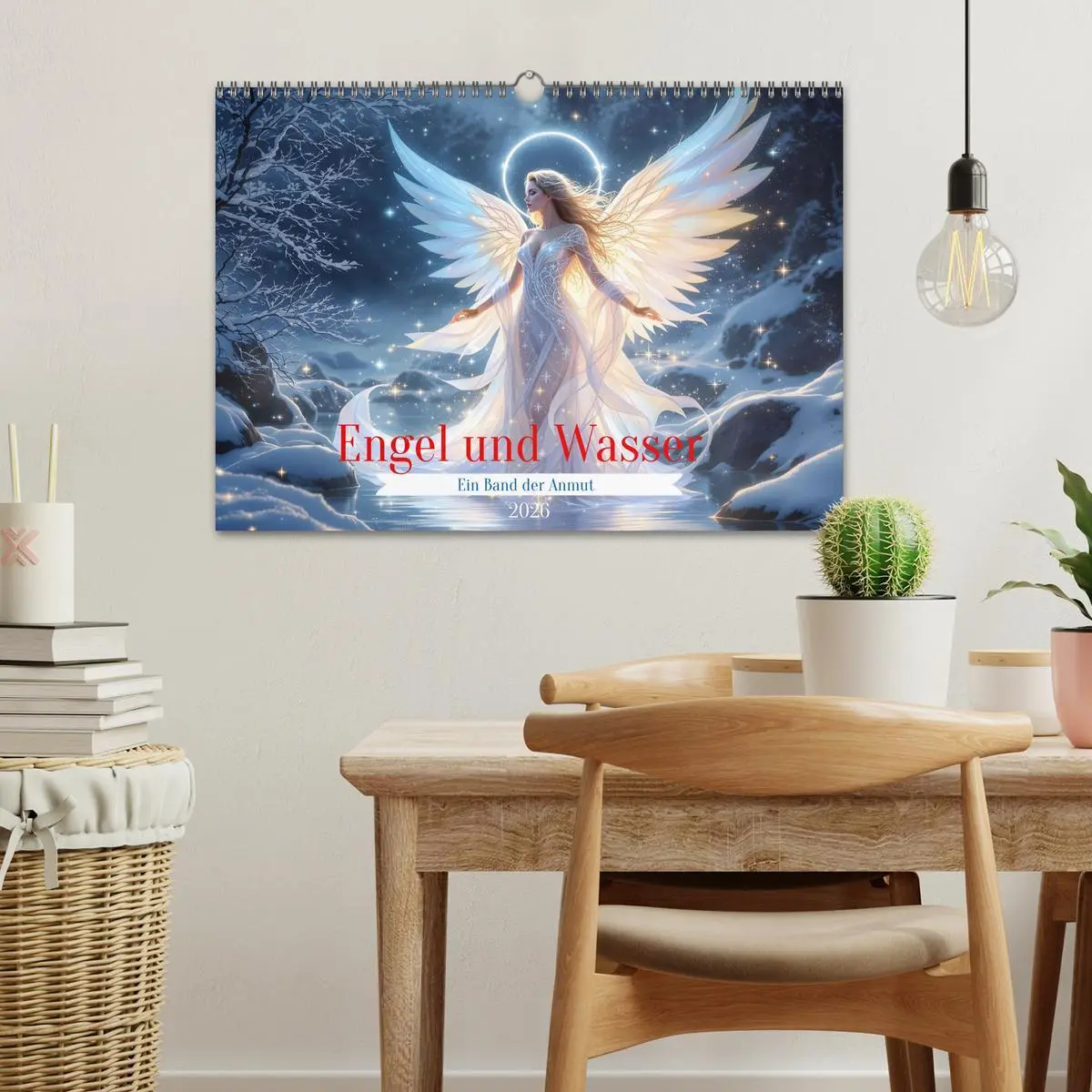 Bild: 9783457249338 | Engel und Wasser - Ein Band der Anmut (Wandkalender 2026 DIN A3...