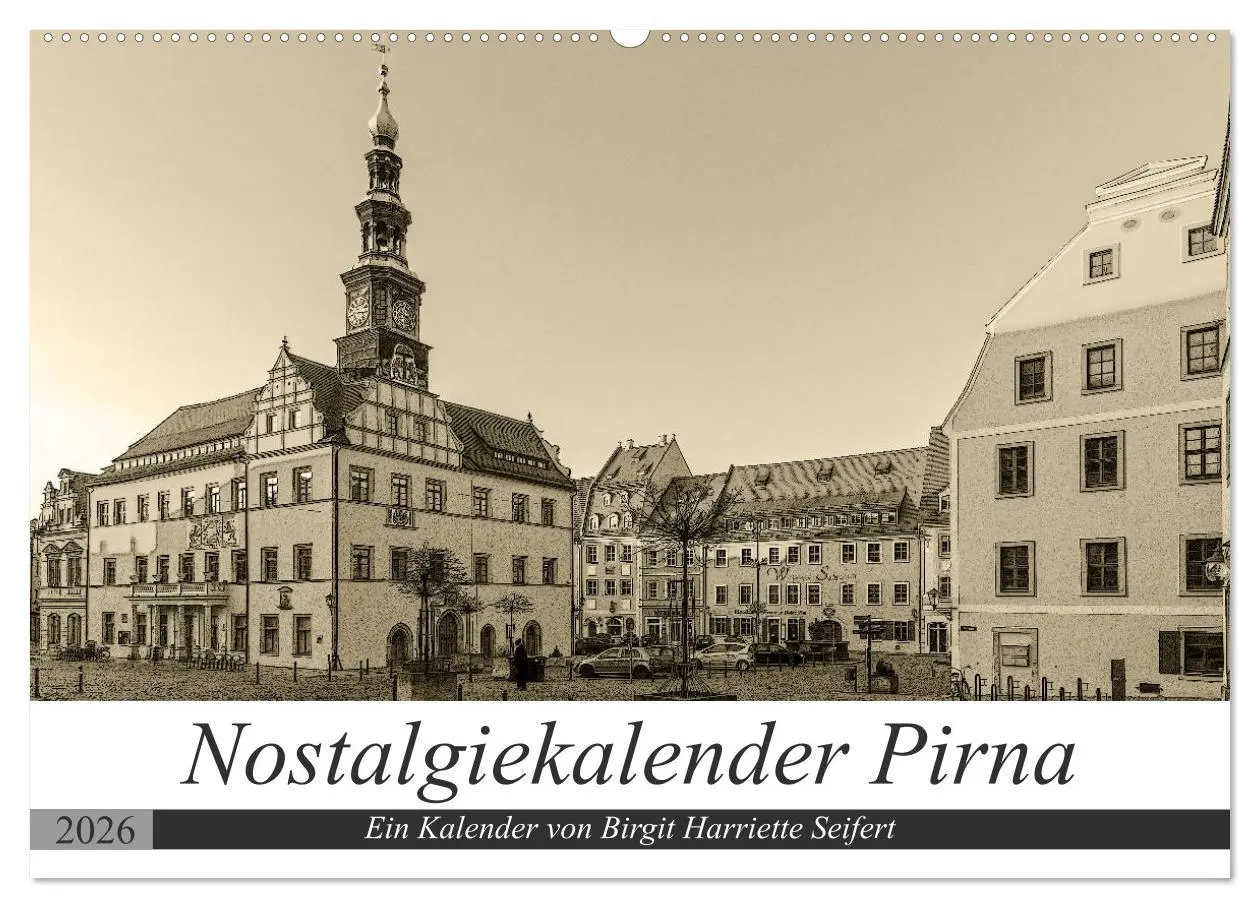 Cover: 9783457799338 | Nostalgiekalender Pirna (Wandkalender 2026 DIN A2 quer), CALVENDO...