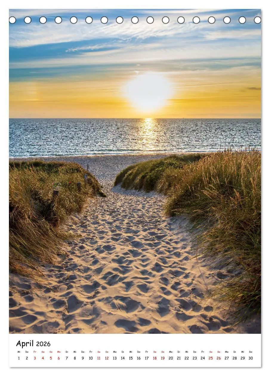 Bild: 9783516339338 | Bezauberndes Sylt (Tischkalender 2026 DIN A5 hoch), CALVENDO...