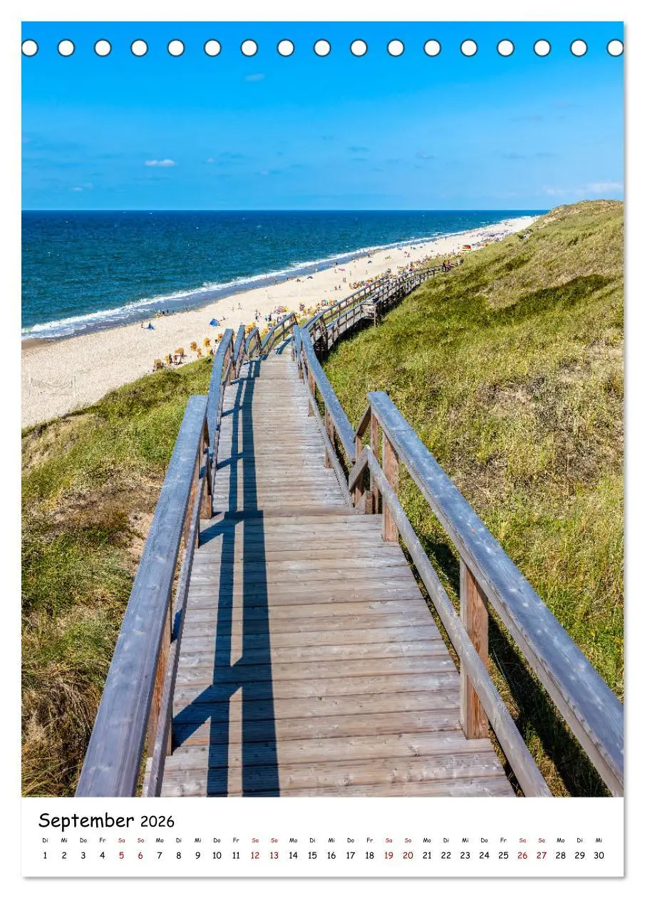Bild: 9783516339338 | Bezauberndes Sylt (Tischkalender 2026 DIN A5 hoch), CALVENDO...
