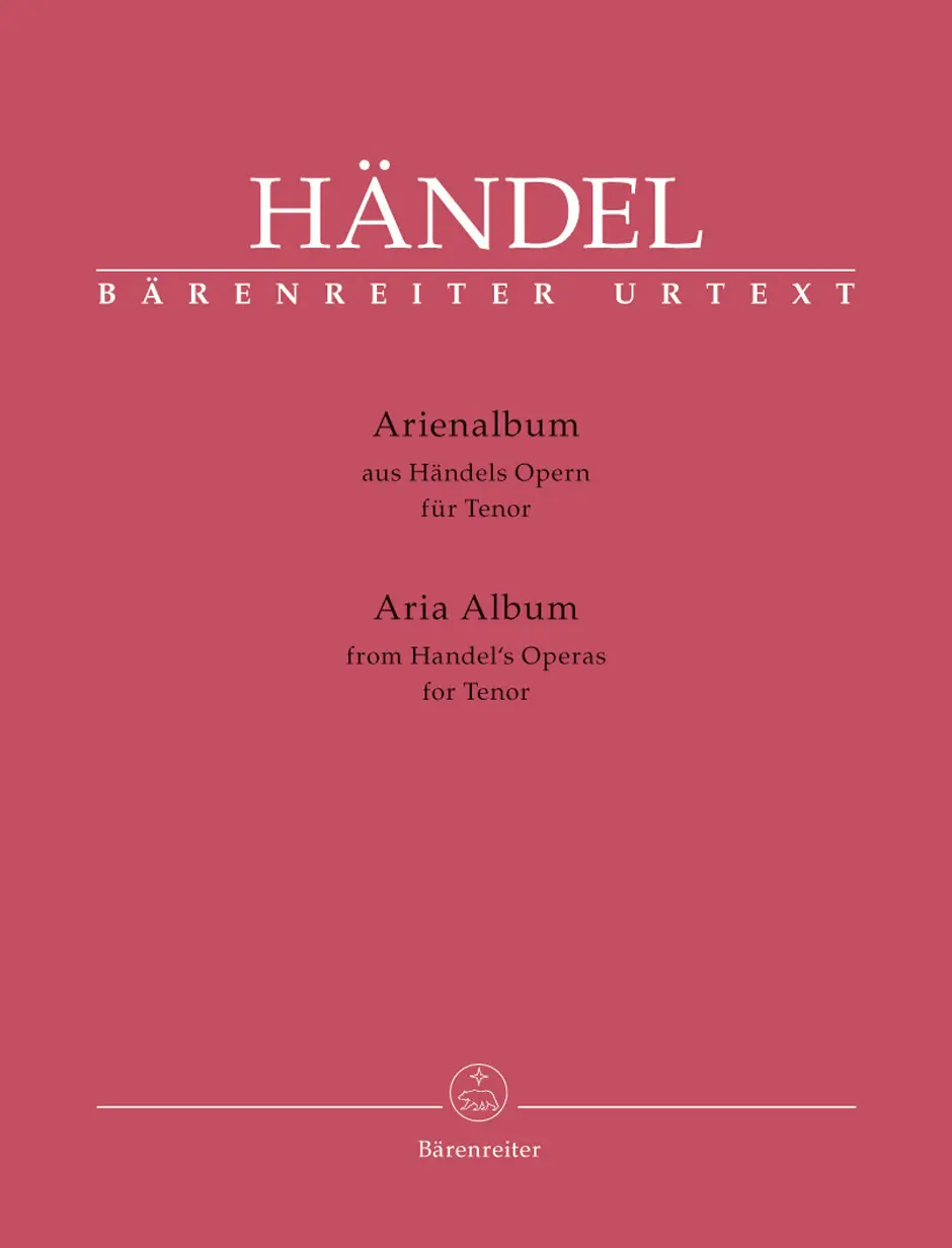 Cover: 9790006539338 | Aria Album for Tenor | Georg Friedrich Händel | Bärenreiter Urtext