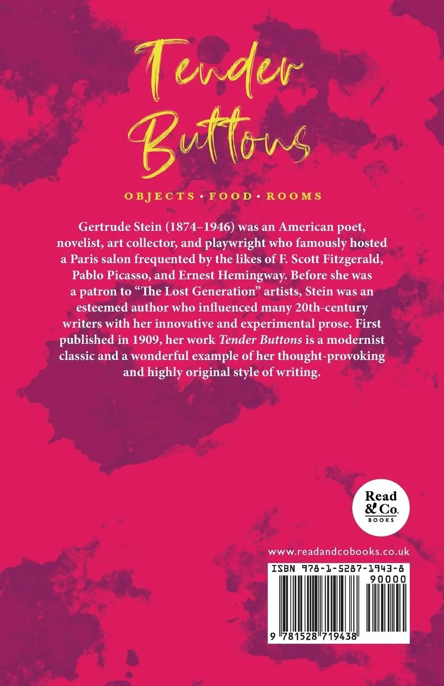 Rückseite: 9781528719438 | Tender Buttons - Objects. Food. Rooms.;With an Introduction by...