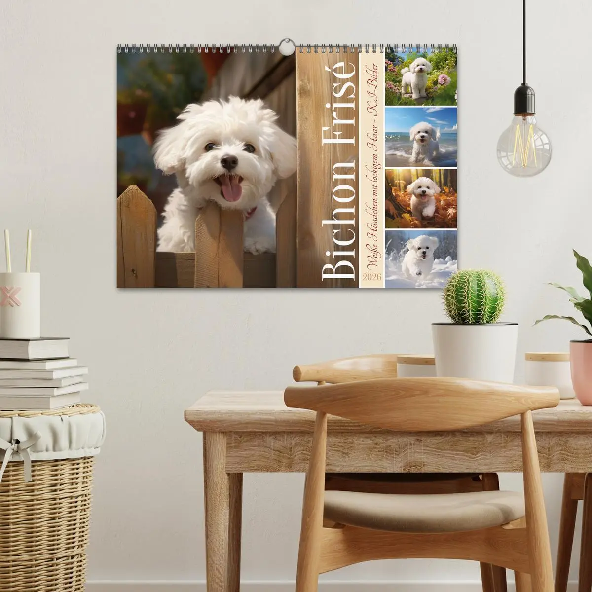 Bild: 9783457479438 | Bichon frisé, weiße Hündchen mit lockigem Haar (Wandkalender 2026...