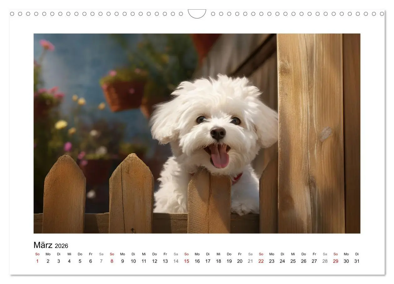 Bild: 9783457479438 | Bichon frisé, weiße Hündchen mit lockigem Haar (Wandkalender 2026...