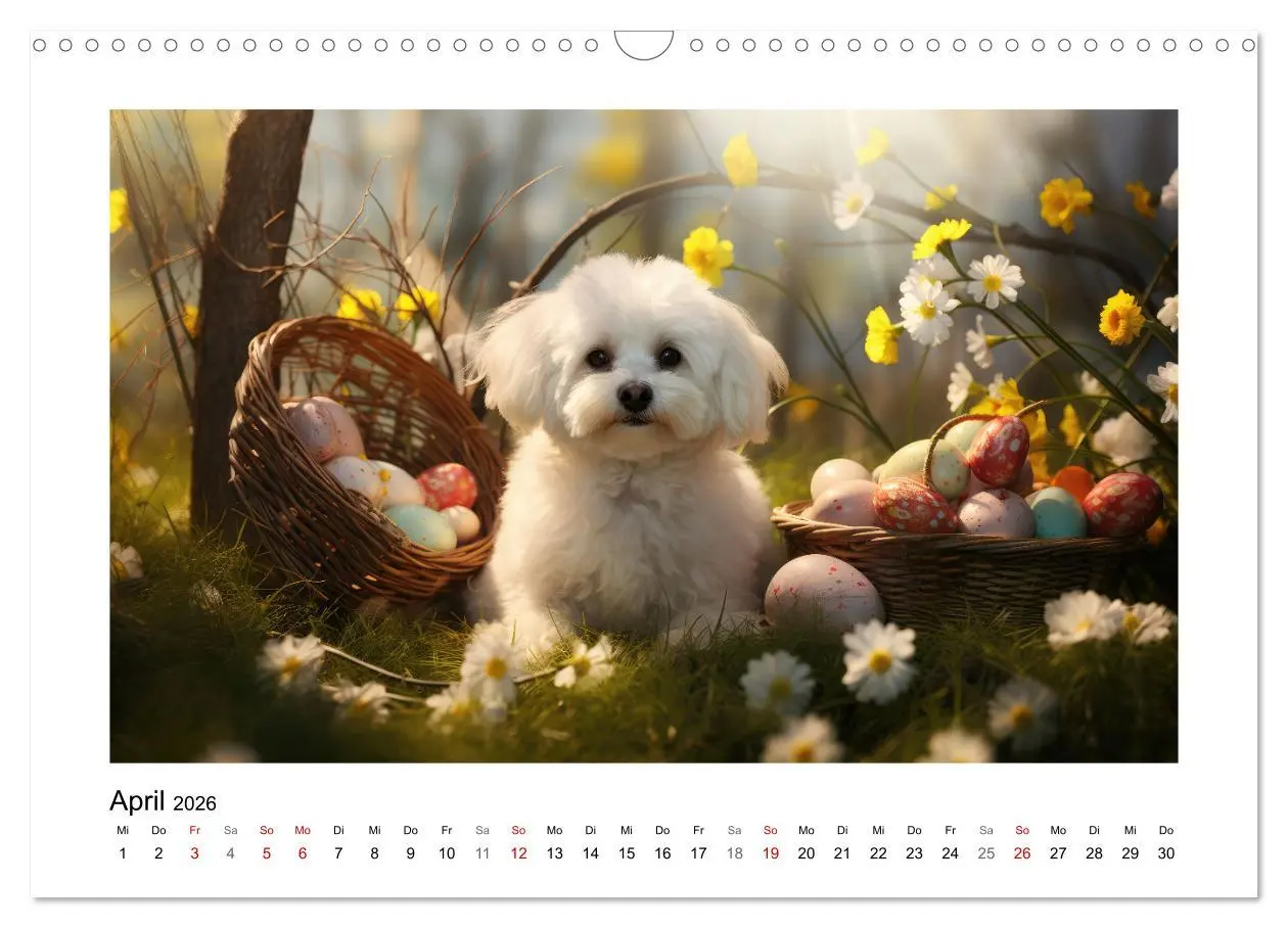 Bild: 9783457479438 | Bichon frisé, weiße Hündchen mit lockigem Haar (Wandkalender 2026...