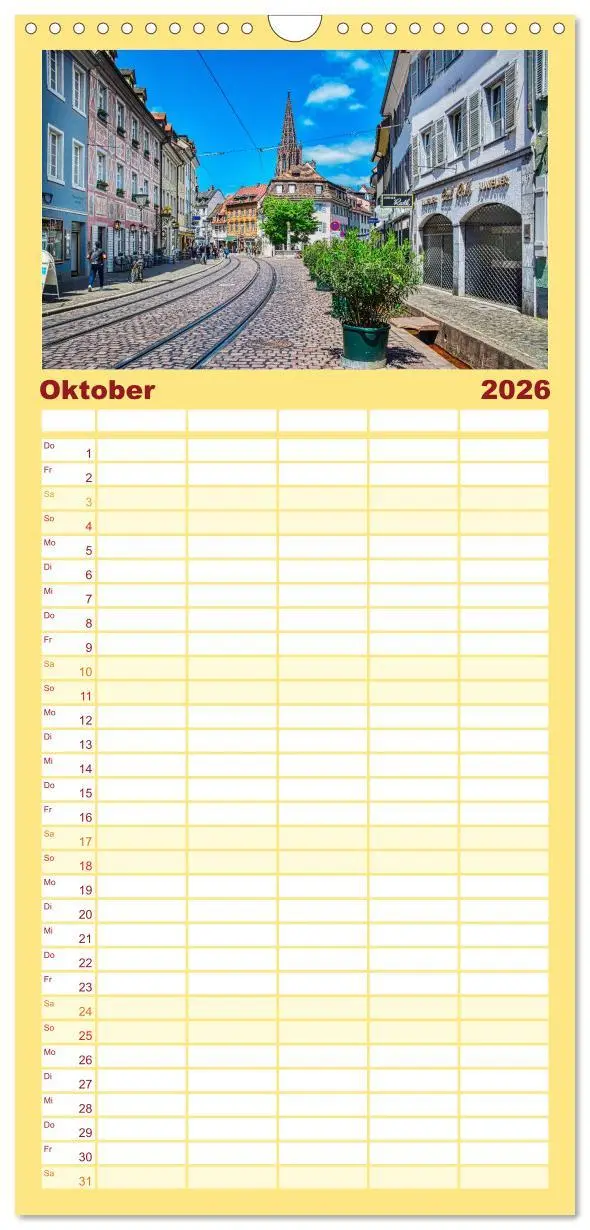 Bild: 9783516499438 | Familienplaner 2026 - Freiburg - Die entspannte Stadt im Breisgau...