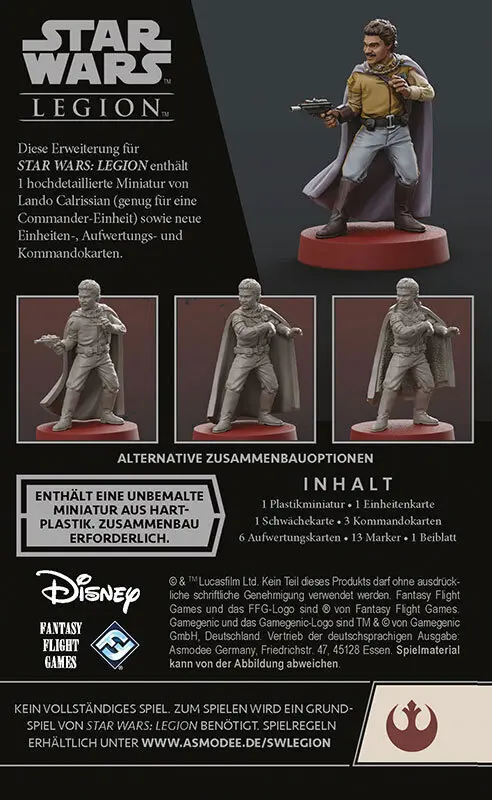 Bild: 4015566029538 | Star Wars Legion - Lando Calrissian W9.2 (Spiel-Zubehör) | Alex Davy