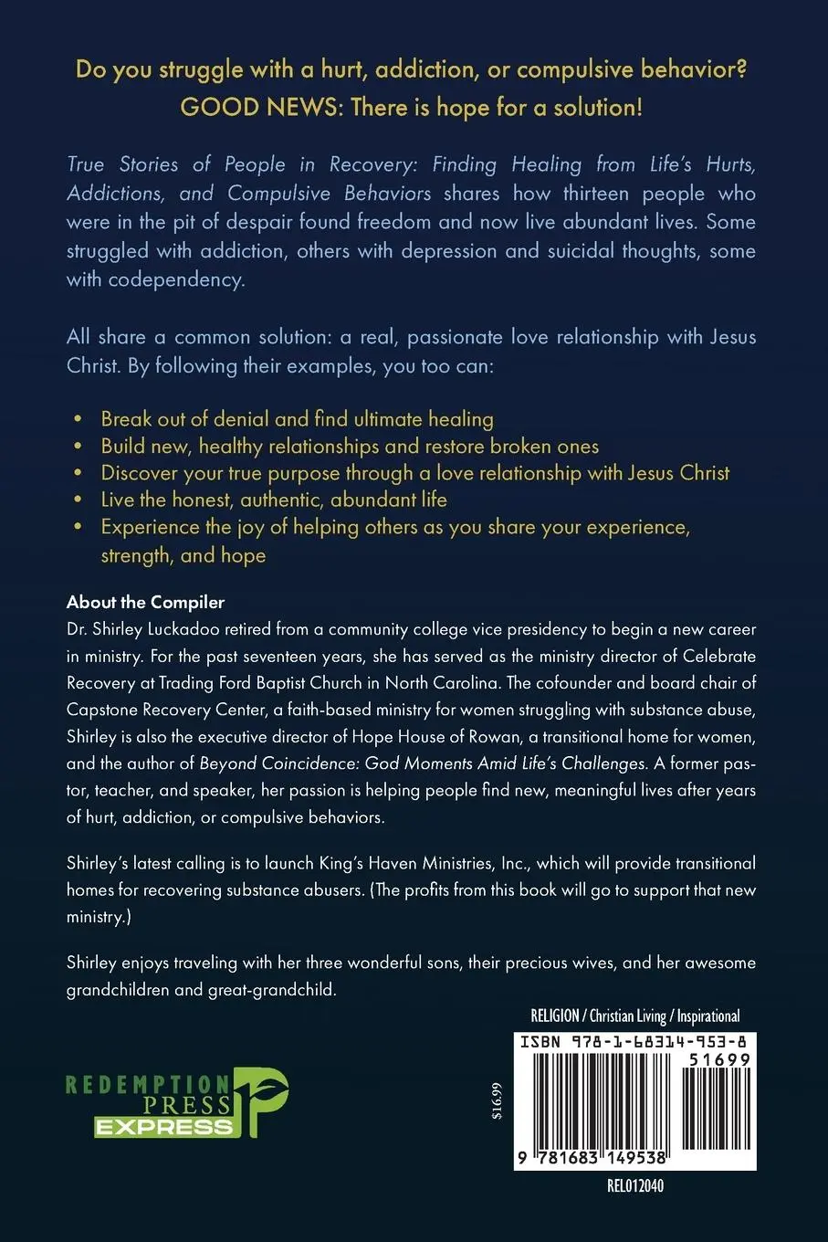 Rückseite: 9781683149538 | True Stories of People in Recovery | Shirley R. Luckadoo | Taschenbuch