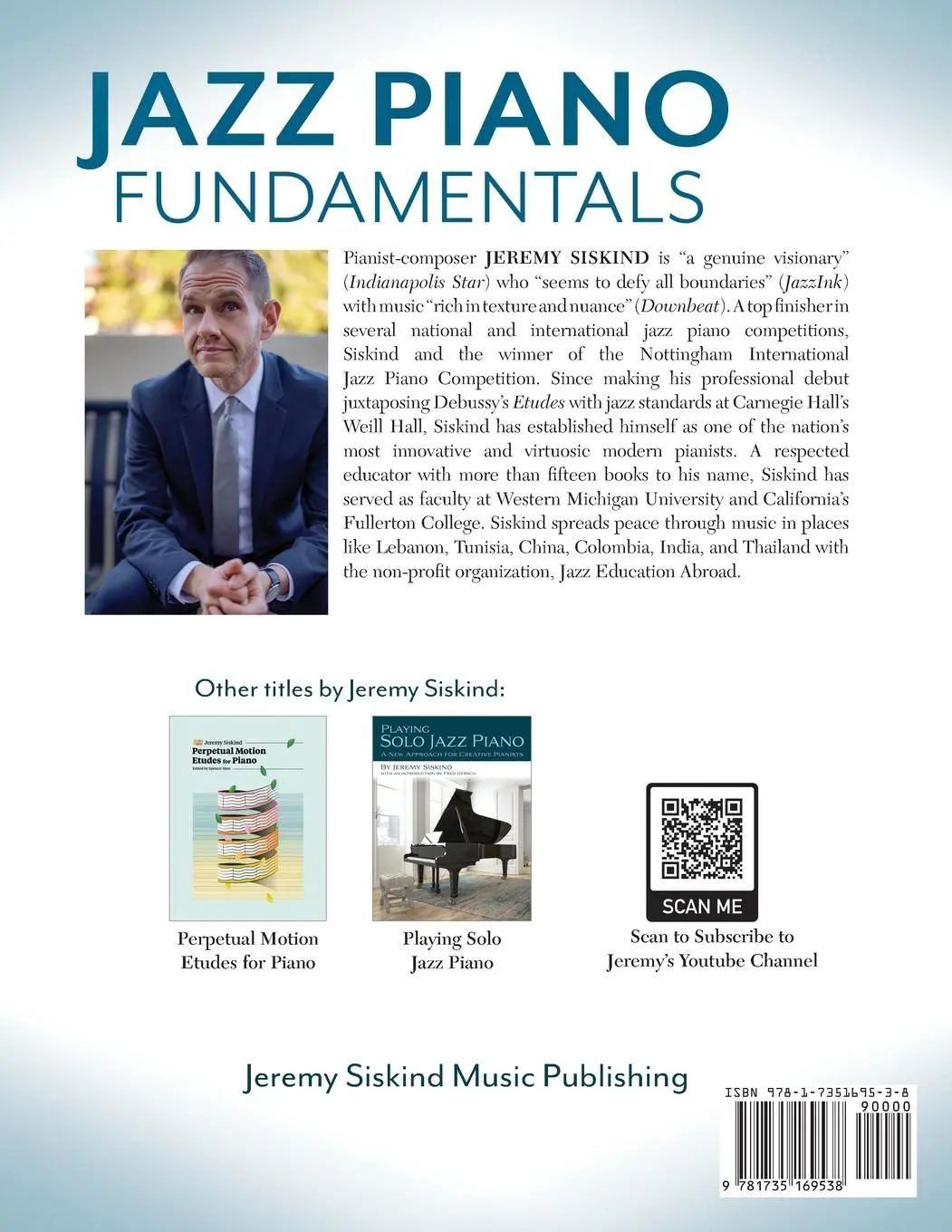 Rückseite: 9781735169538 | Jazz Piano Fundamentals (Book 1) | Jeremy Siskind | Taschenbuch | 2021