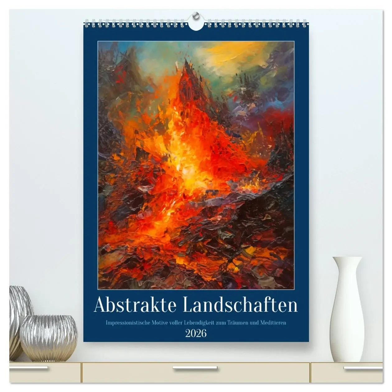 Cover: 9783516319538 | Abstrakte Landschaften (hochwertiger Premium Wandkalender 2026 DIN...