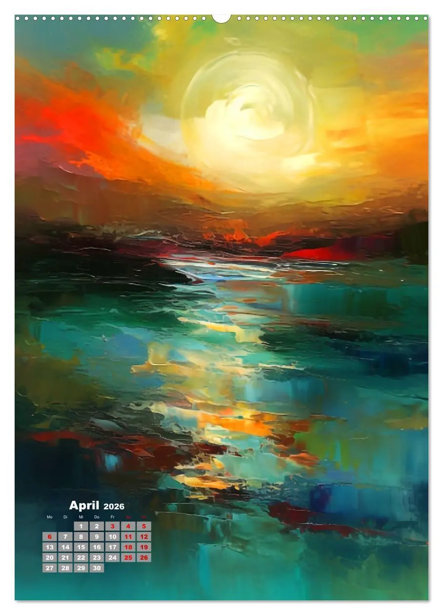 Bild: 9783516319538 | Abstrakte Landschaften (hochwertiger Premium Wandkalender 2026 DIN...