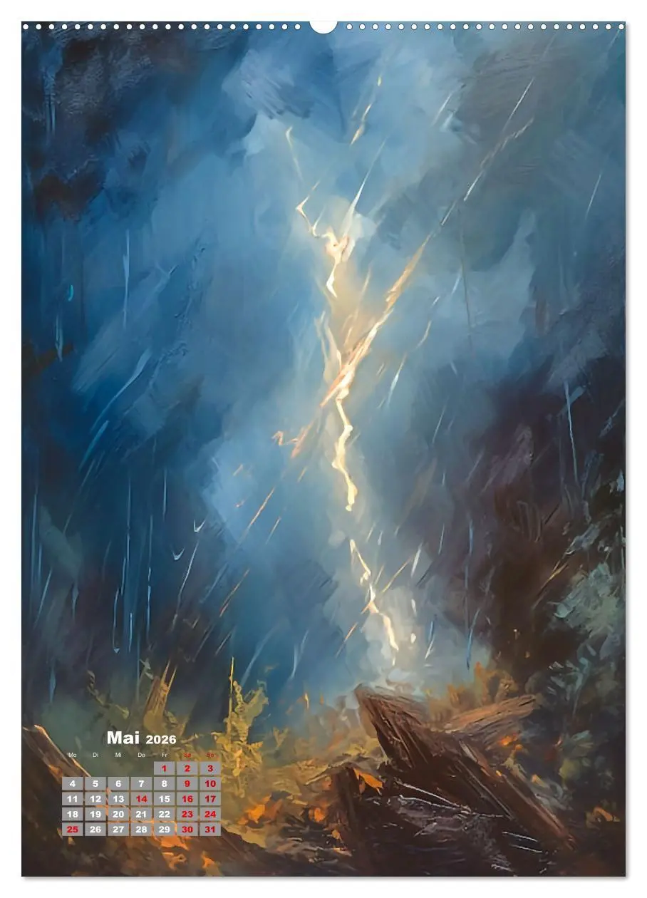 Bild: 9783516319538 | Abstrakte Landschaften (hochwertiger Premium Wandkalender 2026 DIN...