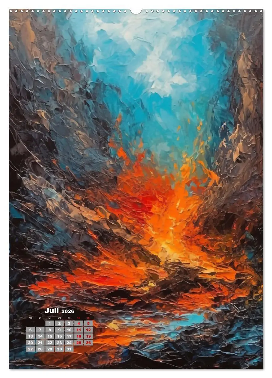 Bild: 9783516319538 | Abstrakte Landschaften (hochwertiger Premium Wandkalender 2026 DIN...