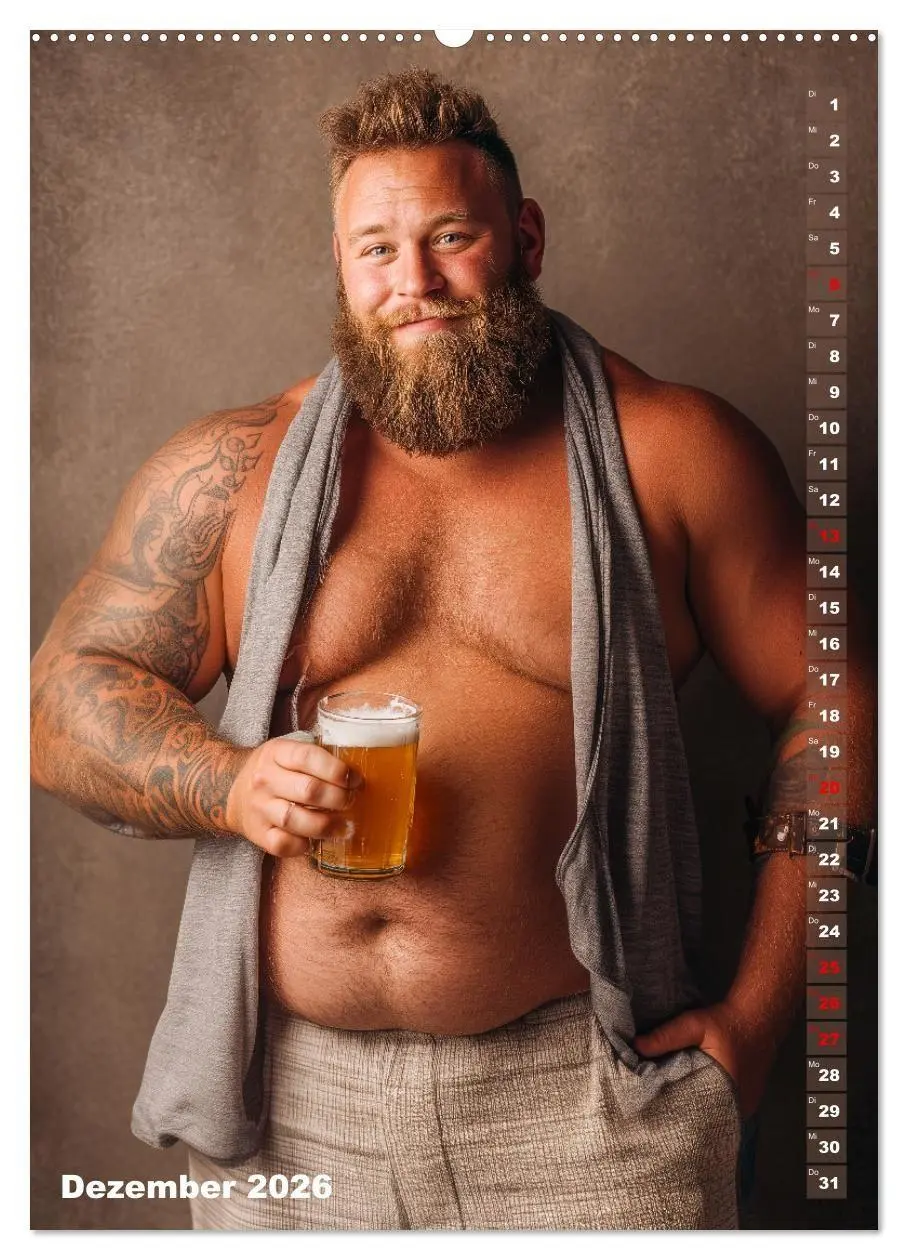 Bild: 9783516629538 | Bärchentyp - Sexy Männerkalender mit Bart, Bierbauch und Charakter...