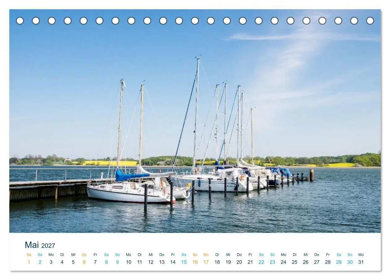 Bild: 9783569199538 | Die Schlei - Segelrevier und Naherholungsgebiet (Tischkalender 2027...