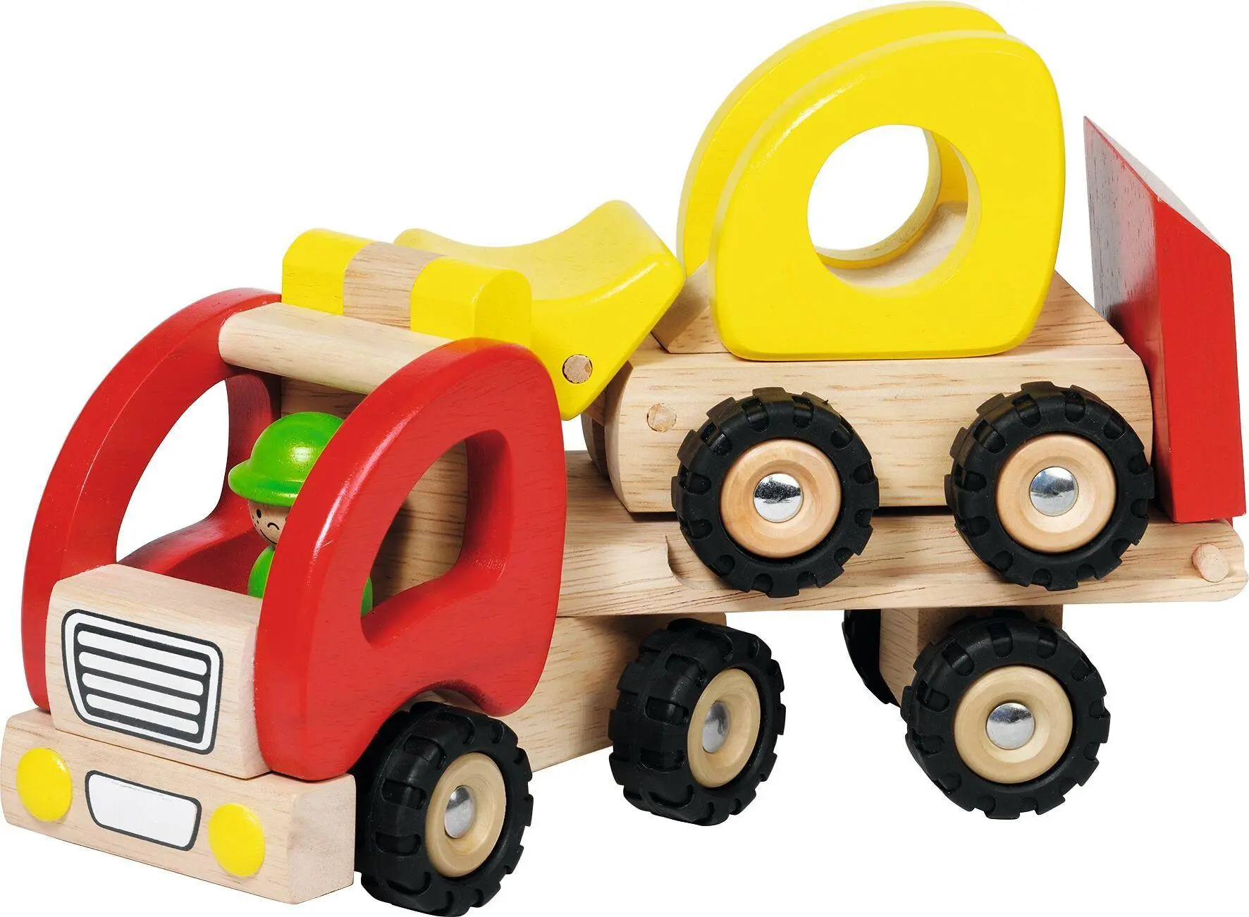 Cover: 4013594559638 | Tieflader mit Radlader | 34 x 8,5 x 12,5 cm, Holz, per Stück | 55963