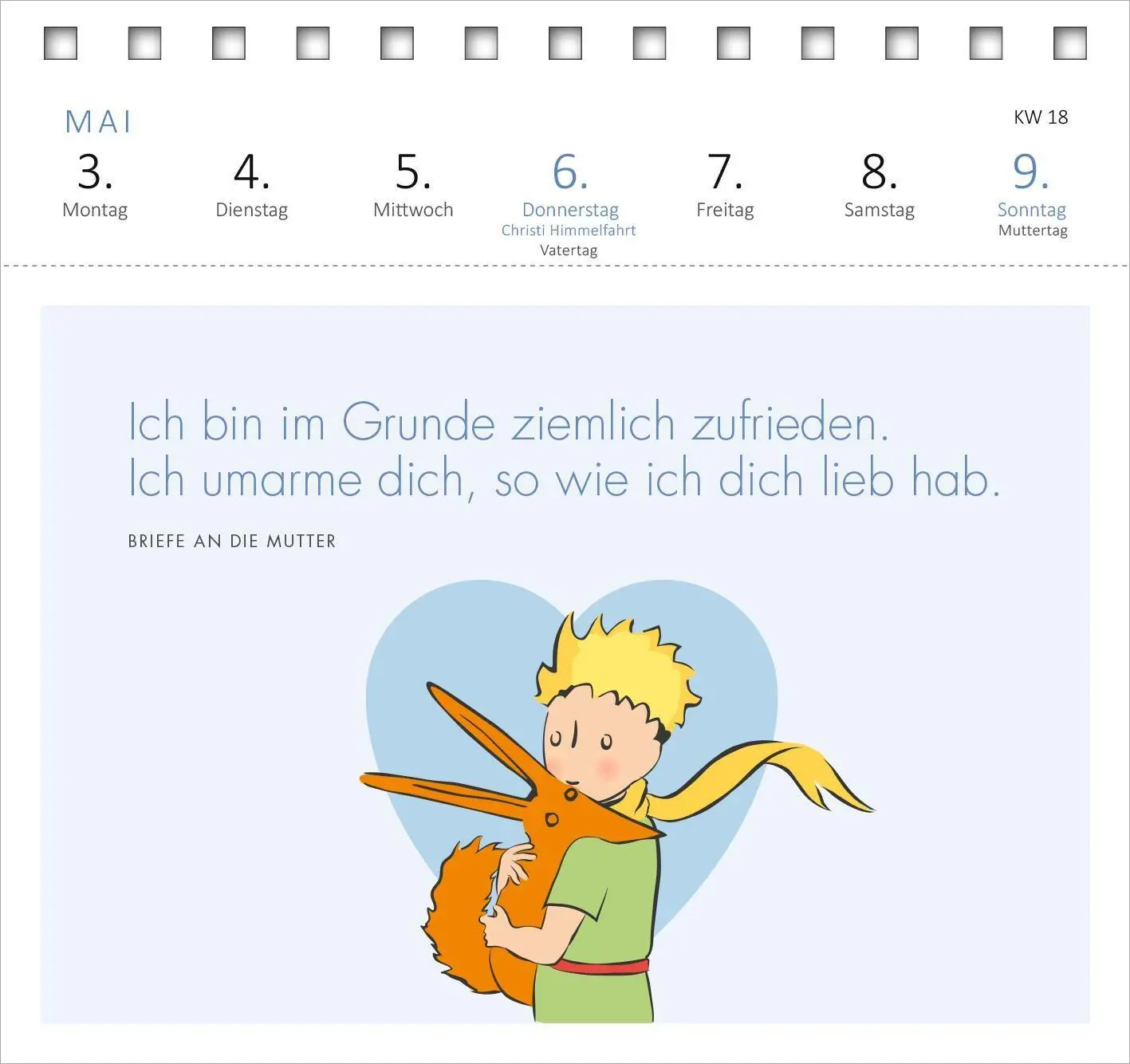 Bild: 4014489139638 | Postkartenkalender Man sieht nur mit dem Herzen gut ... 2027 | 108 S.