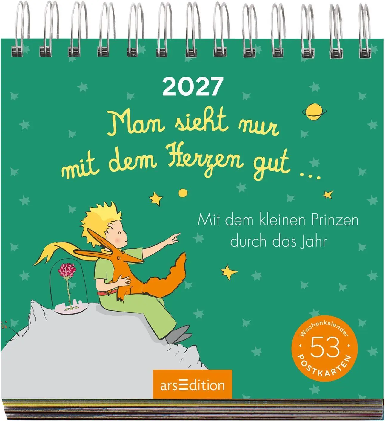 Bild: 4014489139638 | Postkartenkalender Man sieht nur mit dem Herzen gut ... 2027 | 108 S.