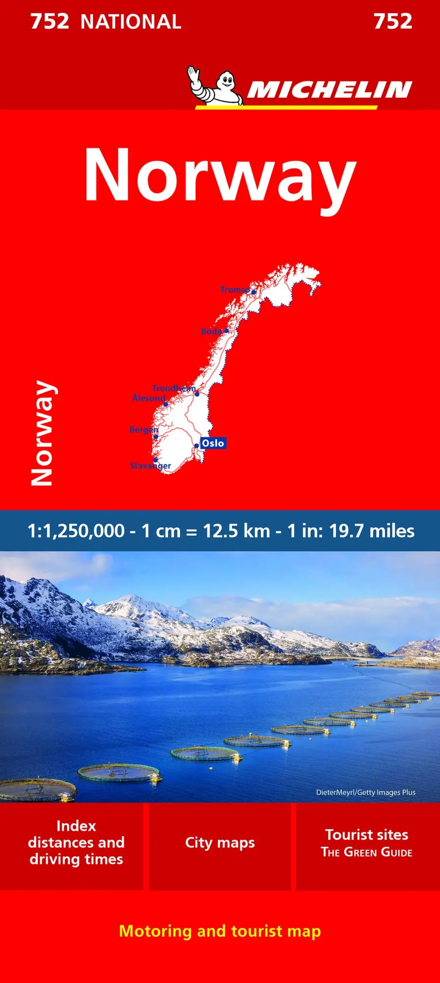 Cover: 9782067259638 | Michelin Norwegen | Straßen- und Tourismuskarte 1: 1 250 000 | Deutsch