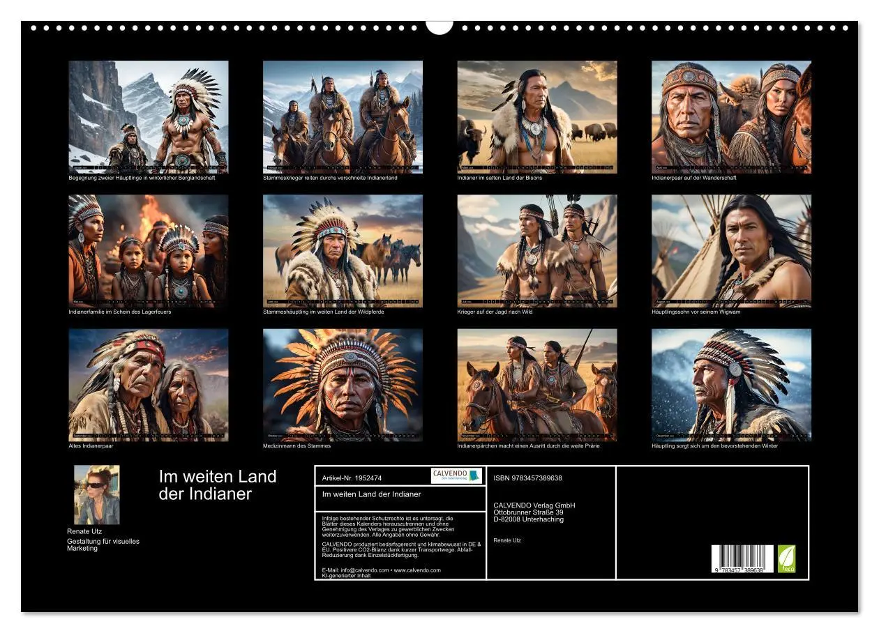 Bild: 9783457389638 | Im weiten Land der Indianer (Wandkalender 2026 DIN A2 quer),...