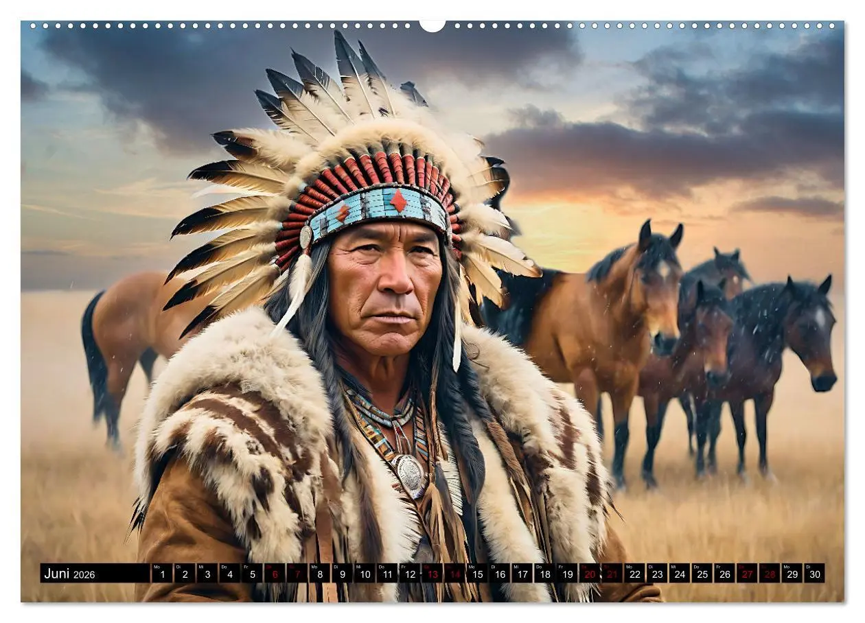 Bild: 9783457389638 | Im weiten Land der Indianer (Wandkalender 2026 DIN A2 quer),...