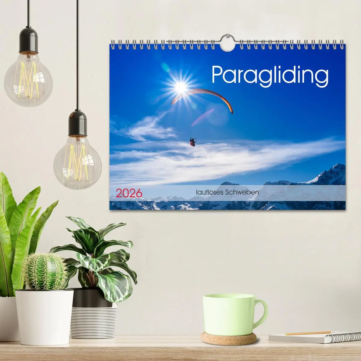 Bild: 9783457839638 | Paragliding - lautloses Schweben (Wandkalender 2026 DIN A4 quer),...