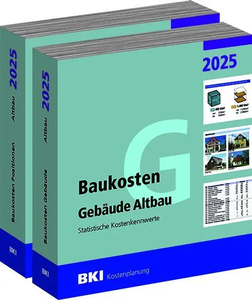 Cover: 9783481049638 | BKI Baukosten Gebäude + Positionen Altbau 2025 | Architektenkammern
