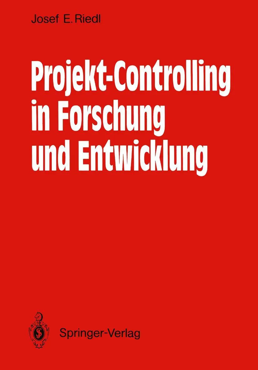 Cover: 9783540519638 | Projekt-Controlling in Forschung und Entwicklung | Josef E. Riedl