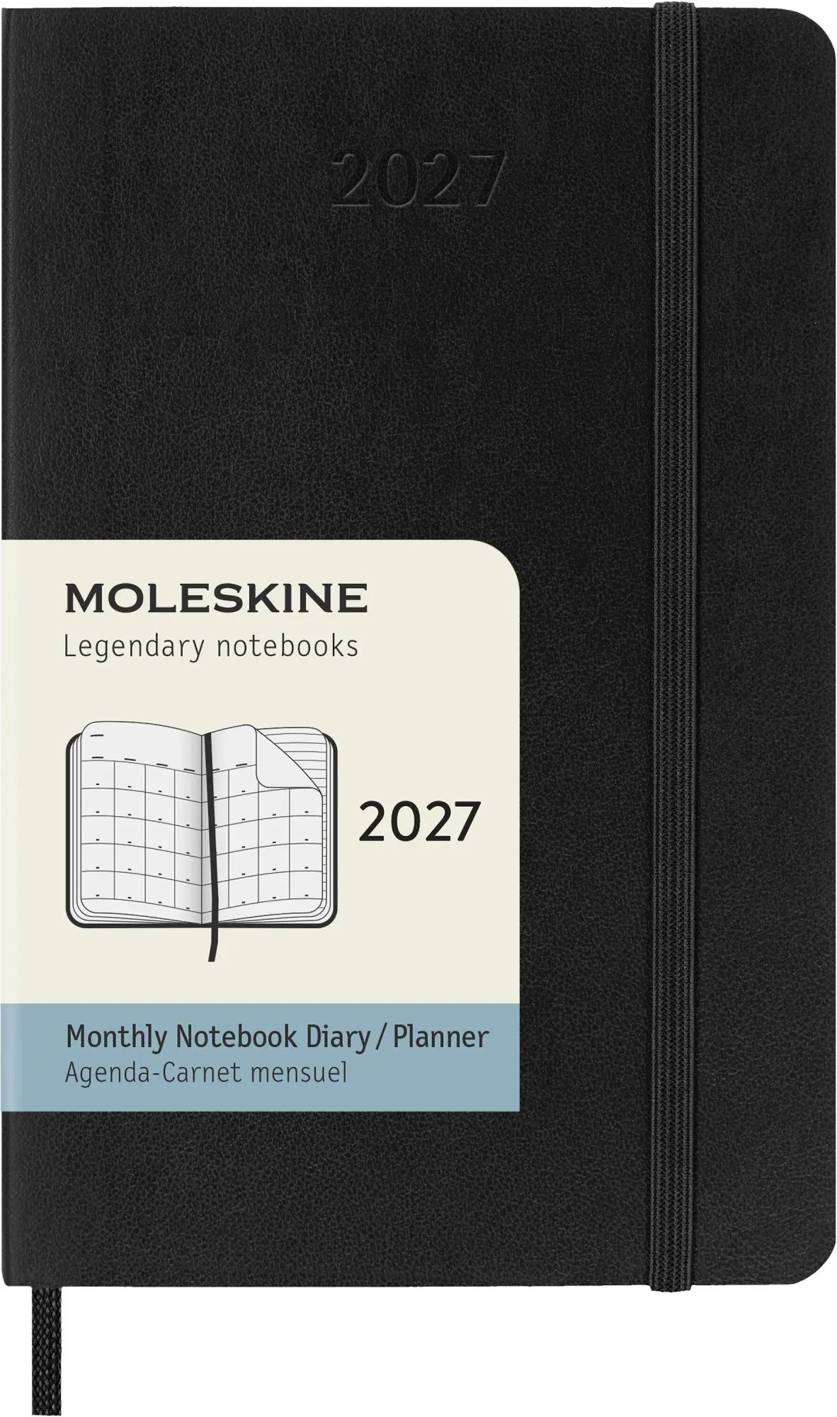 Cover: 8056999279738 | Moleskine 12 Monate Monatsnotizkalender 2027, P/A6, 1 Mo = 2...