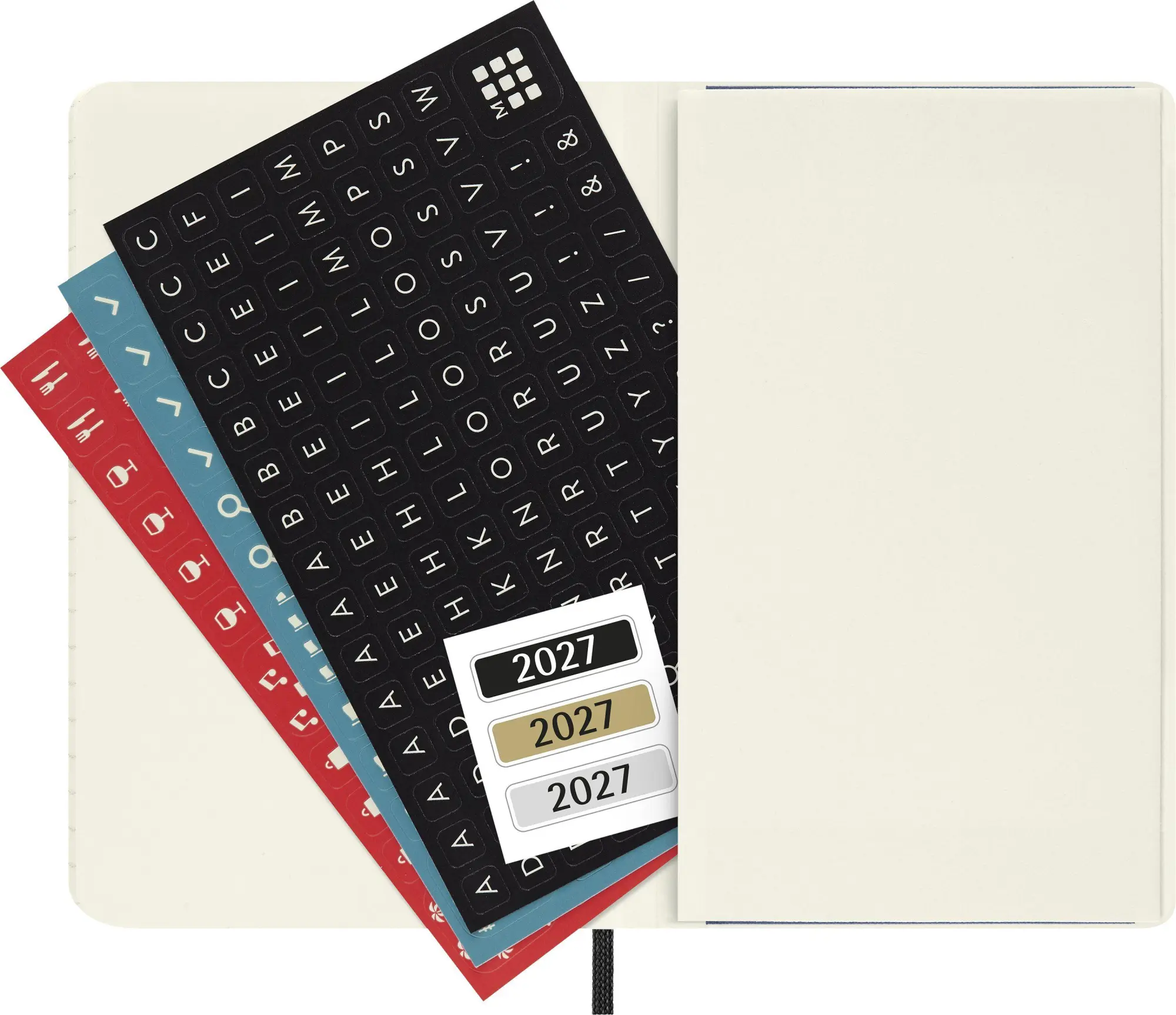 Bild: 8056999279738 | Moleskine 12 Monate Monatsnotizkalender 2027, P/A6, 1 Mo = 2...