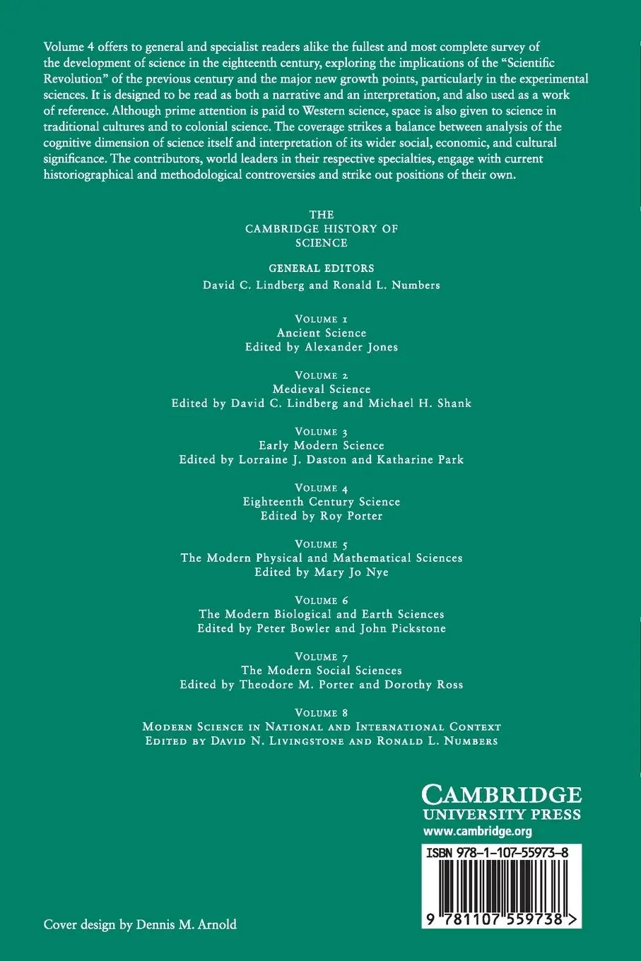 Rückseite: 9781107559738 | The Cambridge History of Science | Roy Porter | Taschenbuch | Englisch