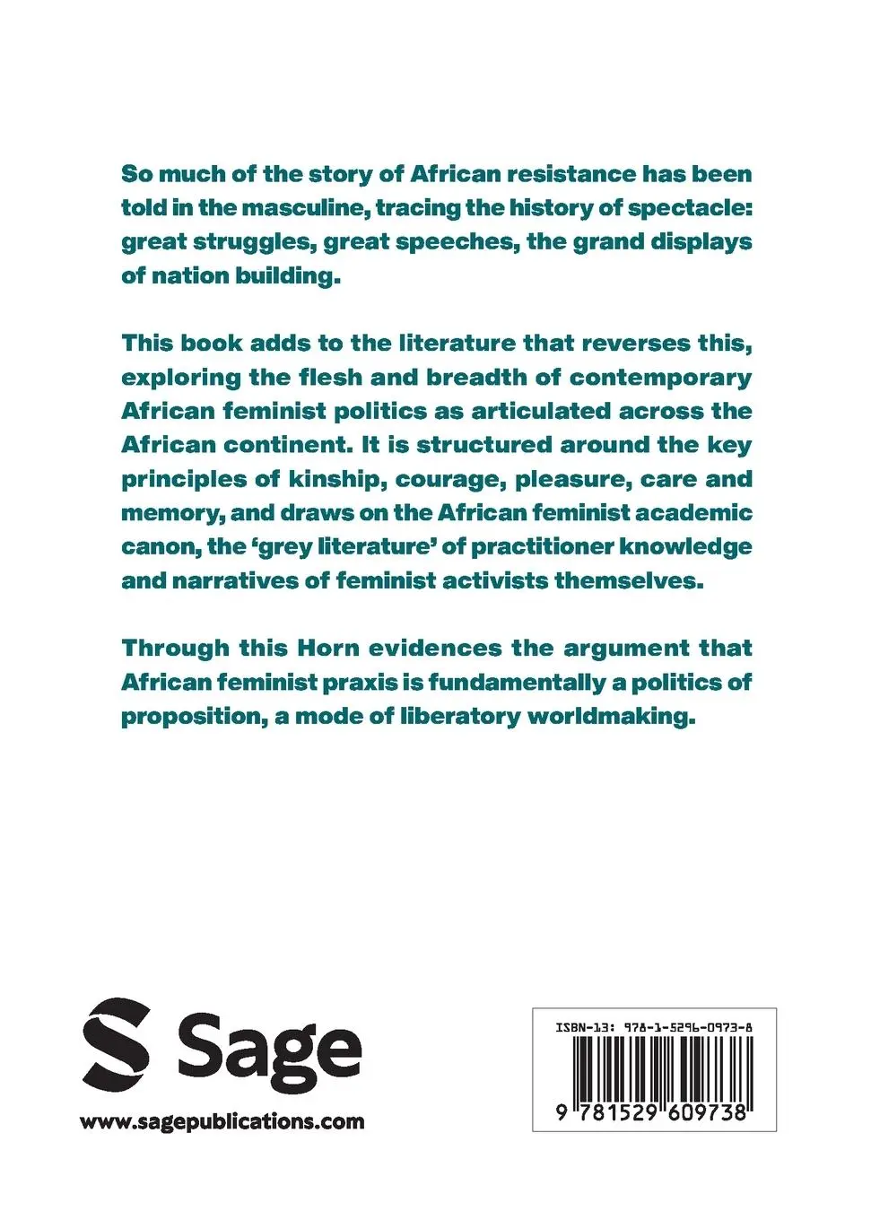 Rückseite: 9781529609738 | African Feminist Praxis | Cartographies of Liberatory Worldmaking