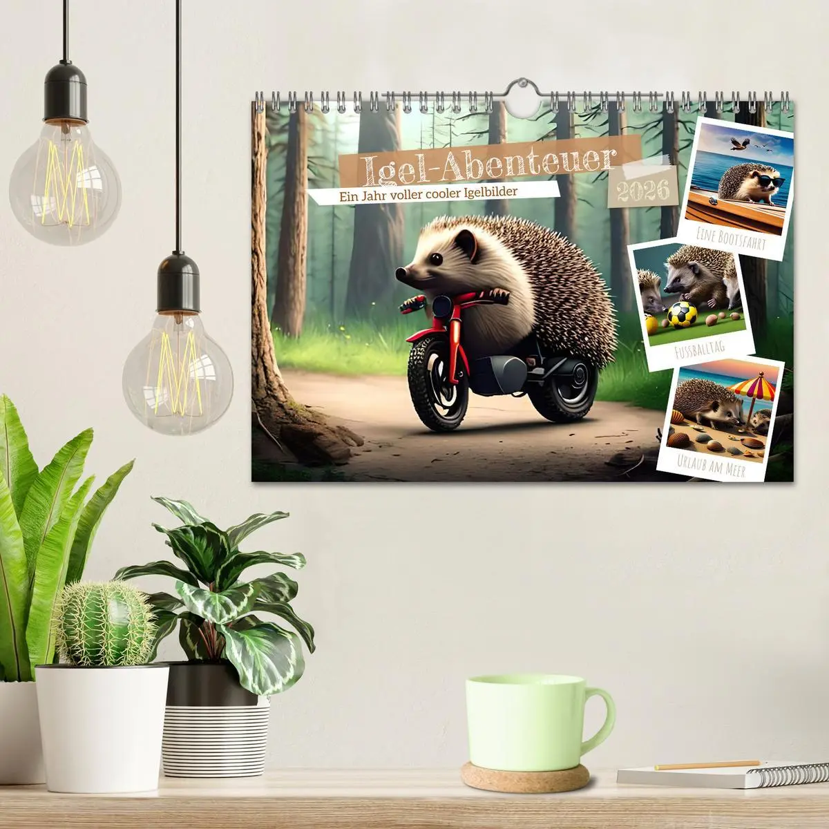 Bild: 9783457379738 | Igel-Abenteuer (Wandkalender 2026 DIN A4 quer), CALVENDO...