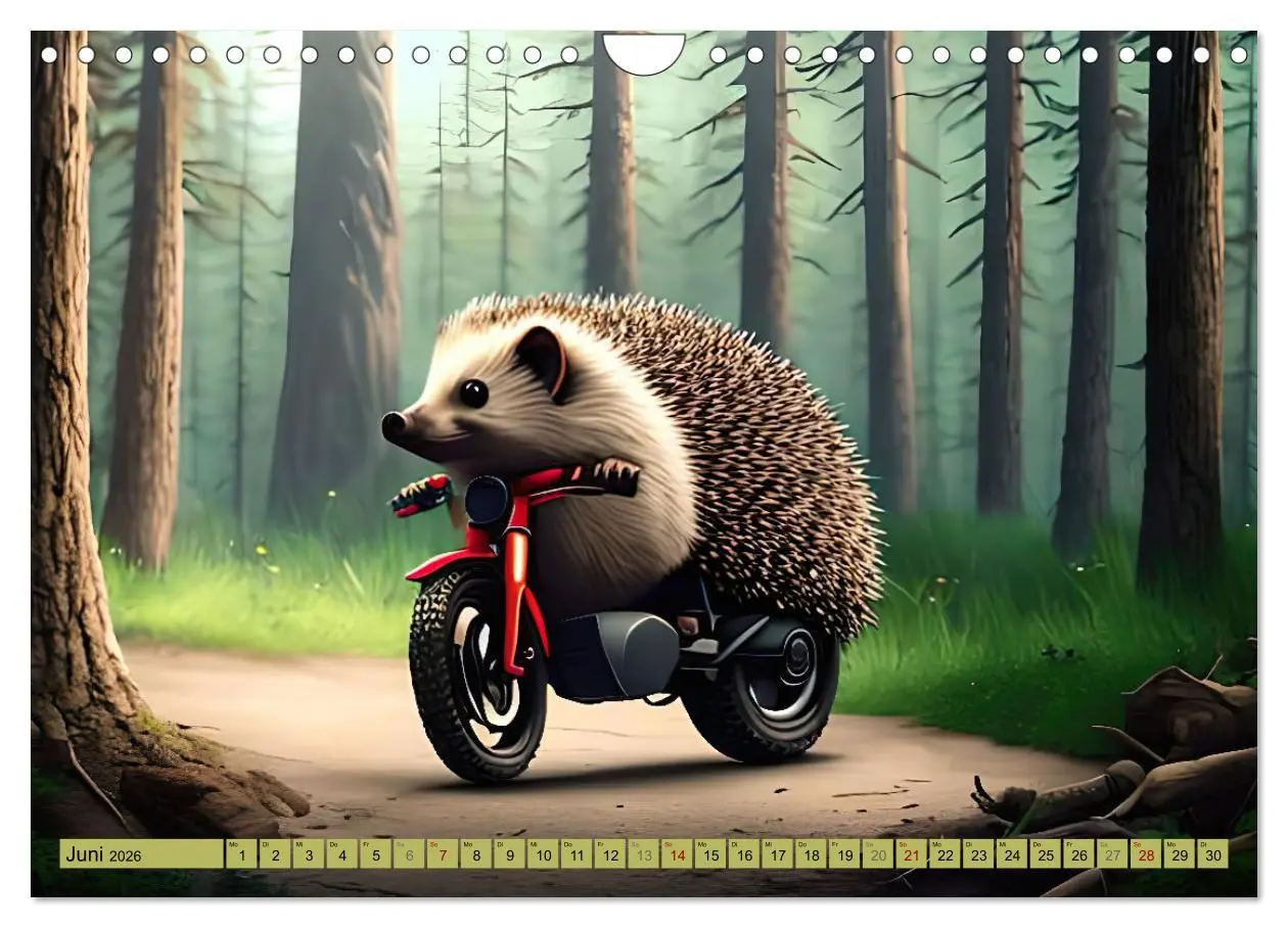 Bild: 9783457379738 | Igel-Abenteuer (Wandkalender 2026 DIN A4 quer), CALVENDO...
