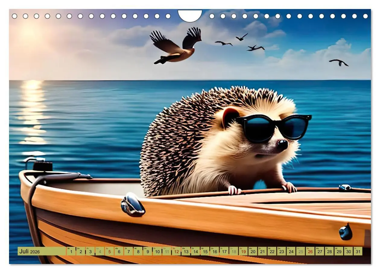 Bild: 9783457379738 | Igel-Abenteuer (Wandkalender 2026 DIN A4 quer), CALVENDO...