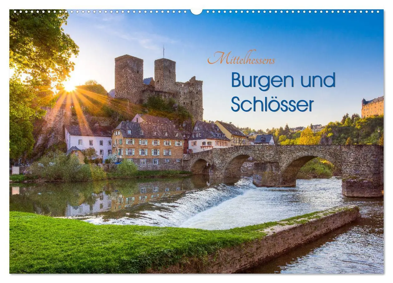 Cover: 9783457829738 | Mittelhessens Burgen und Schlösser (Wandkalender 2026 DIN A2 quer),...