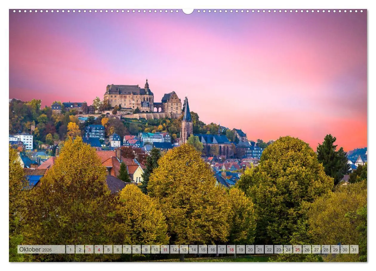 Bild: 9783457829738 | Mittelhessens Burgen und Schlösser (Wandkalender 2026 DIN A2 quer),...