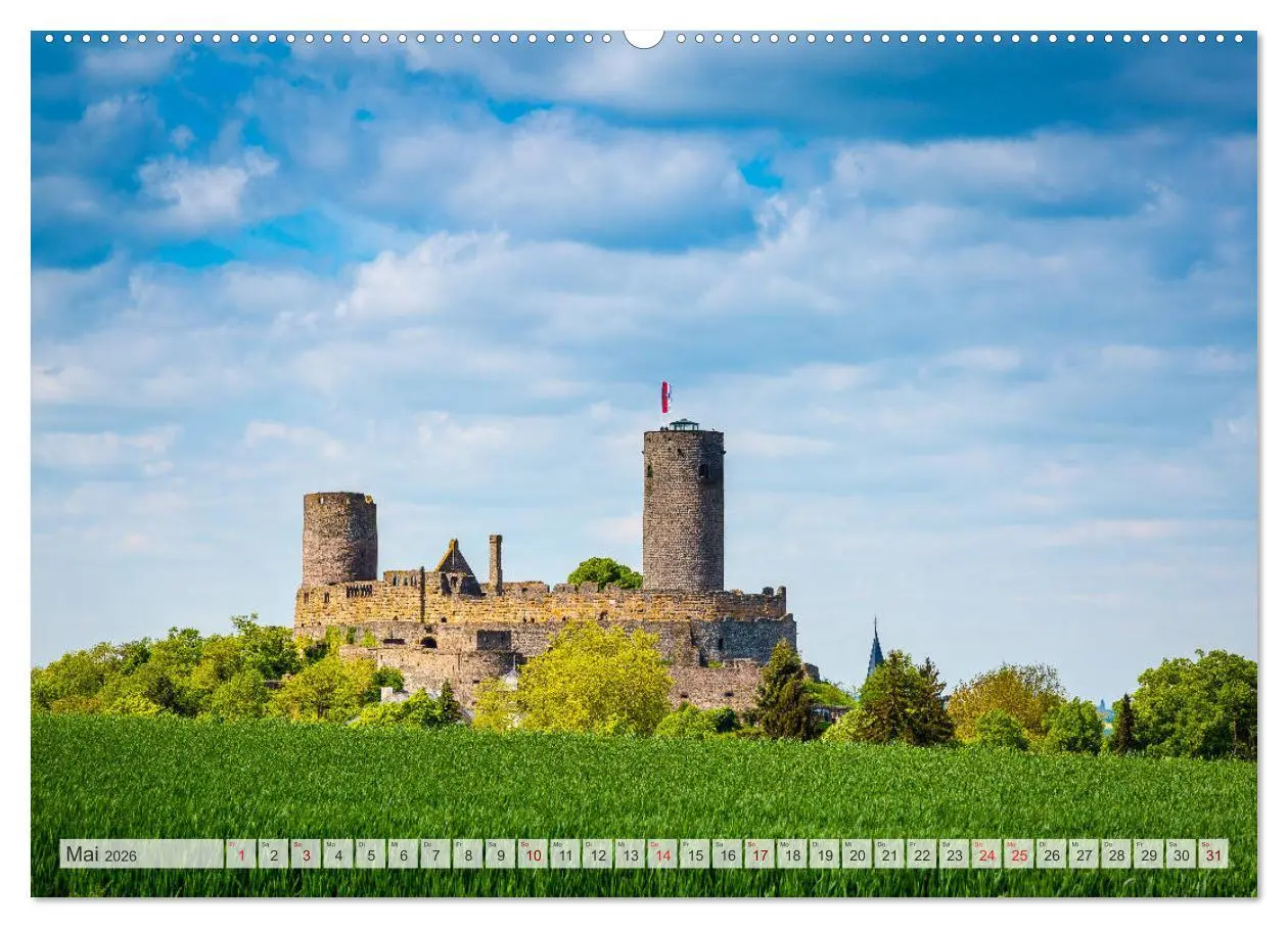 Bild: 9783457829738 | Mittelhessens Burgen und Schlösser (Wandkalender 2026 DIN A2 quer),...