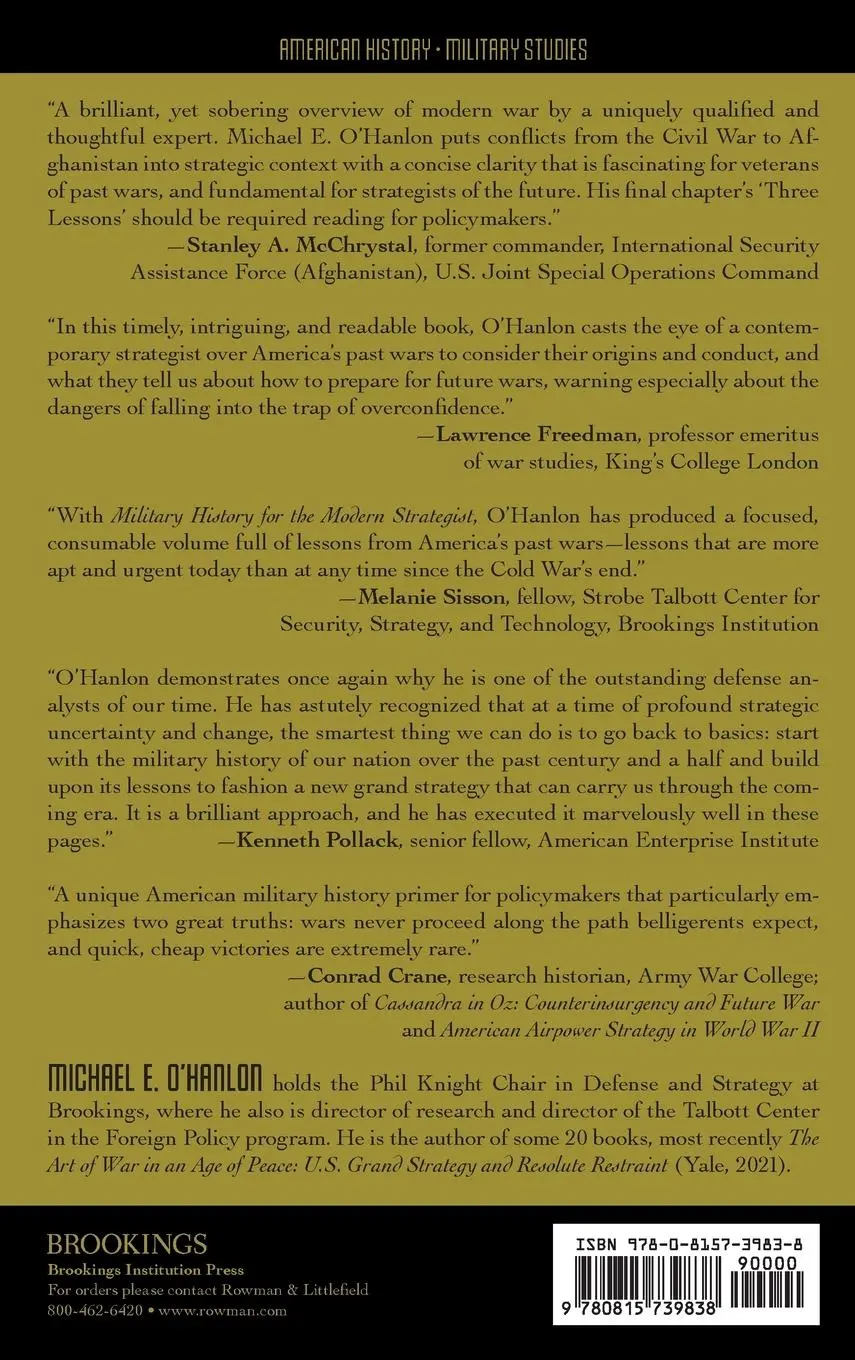 Rückseite: 9780815739838 | Military History for the Modern Strategist | Michael O'Hanlon | Buch
