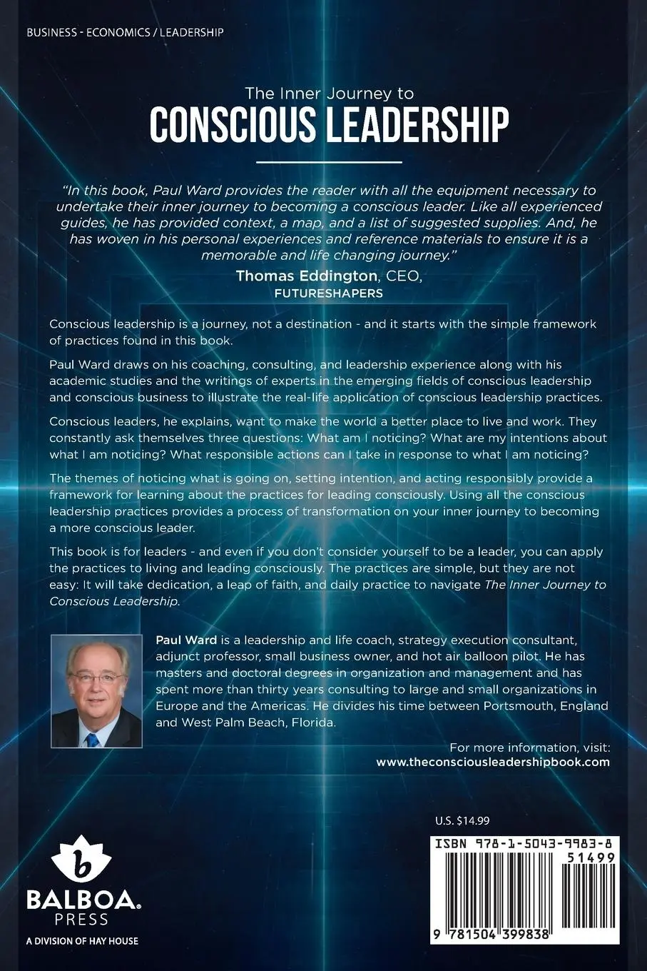 Rückseite: 9781504399838 | The Inner Journey to Conscious Leadership | Paul Ward | Taschenbuch