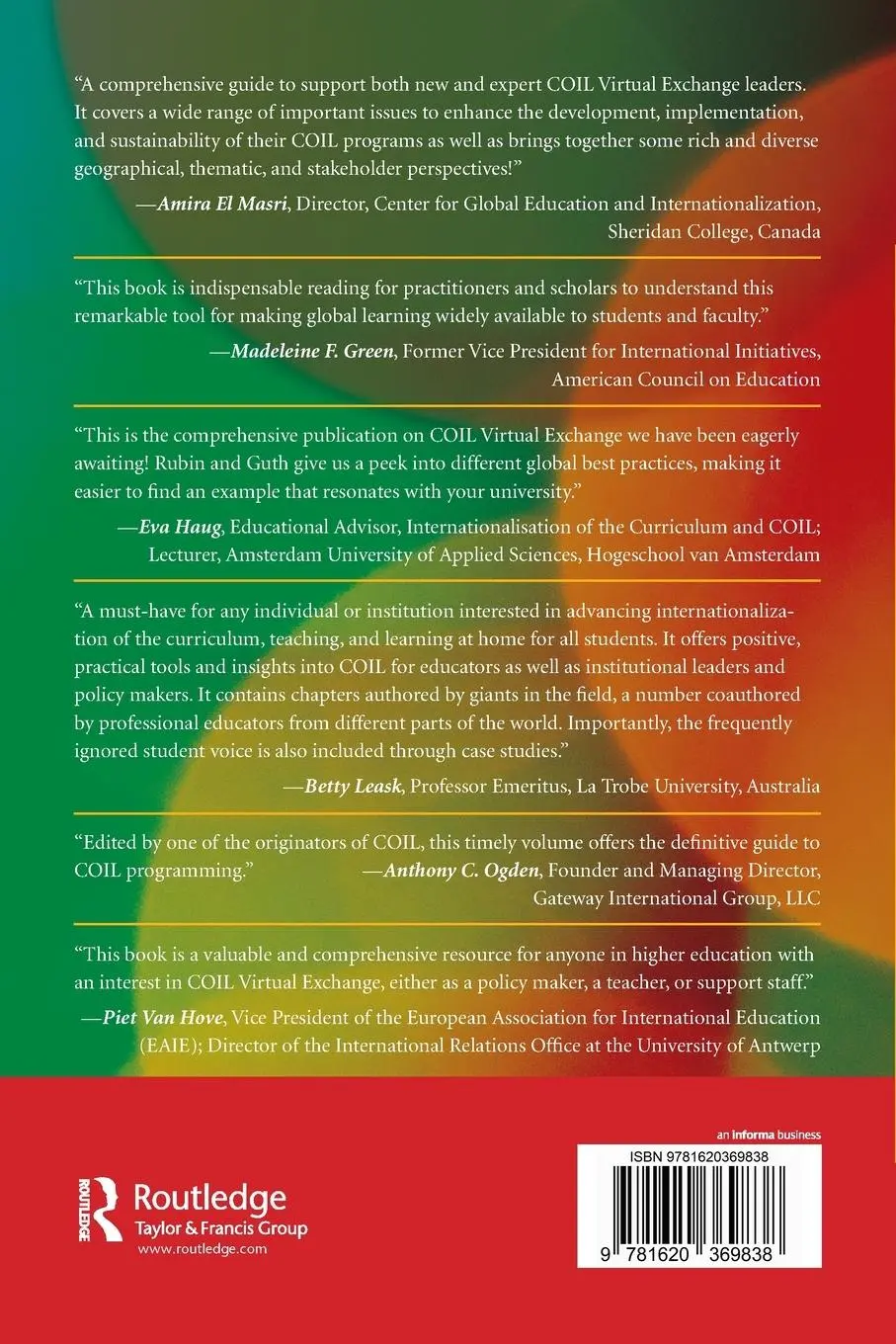 Rückseite: 9781620369838 | The Guide to COIL Virtual Exchange | Jon Rubin (u. a.) | Taschenbuch