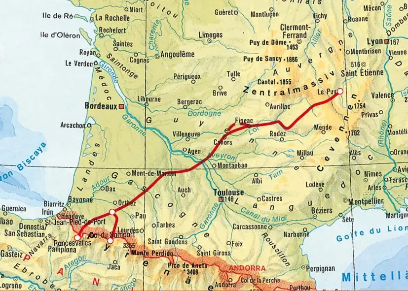 Bild: 9783763349838 | Chemin de St-Jacques - La Via Podiensis du Puy-en-Velay aux...
