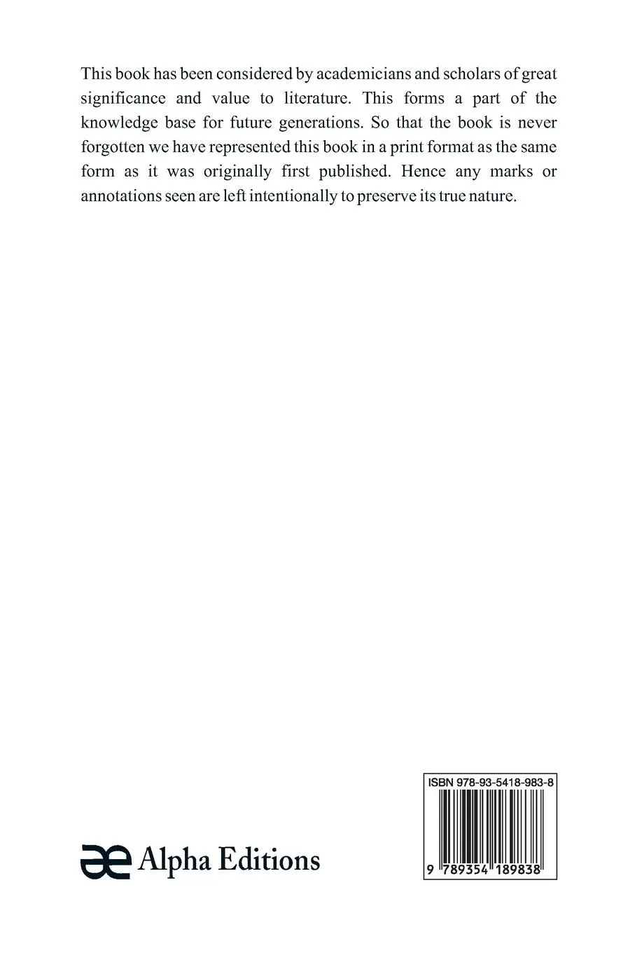 Rückseite: 9789354189838 | Italian Grammar | C. H. Grandgent | Taschenbuch | Englisch | 2020
