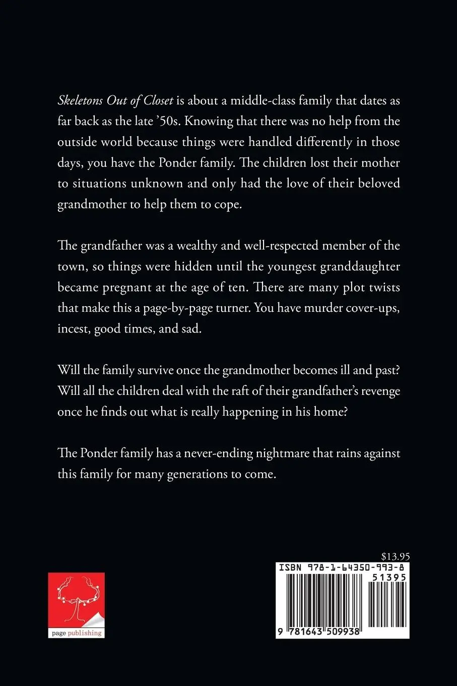 Rückseite: 9781643509938 | Skeletons Out the Closet | A Never Ending Nightmare | Katherine Ellis