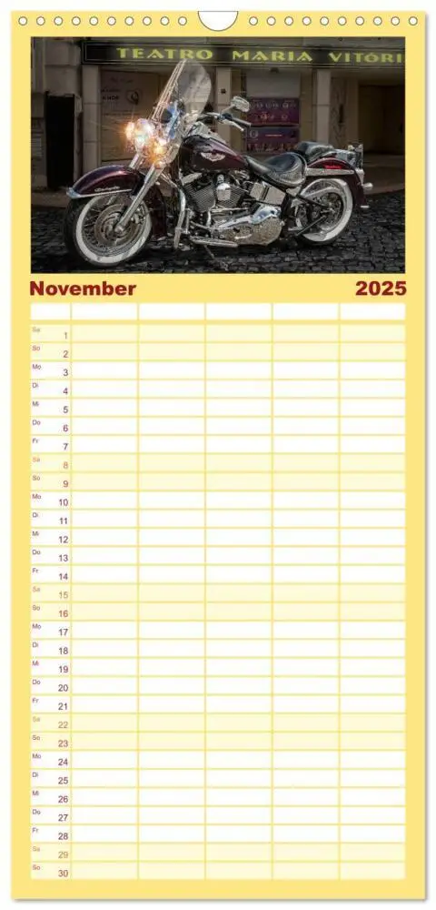 Bild: 9783457119938 | Familienplaner 2025 - Motorrad-Träume - Chopper und Custombikes mit...