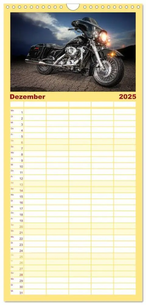 Bild: 9783457119938 | Familienplaner 2025 - Motorrad-Träume - Chopper und Custombikes mit...