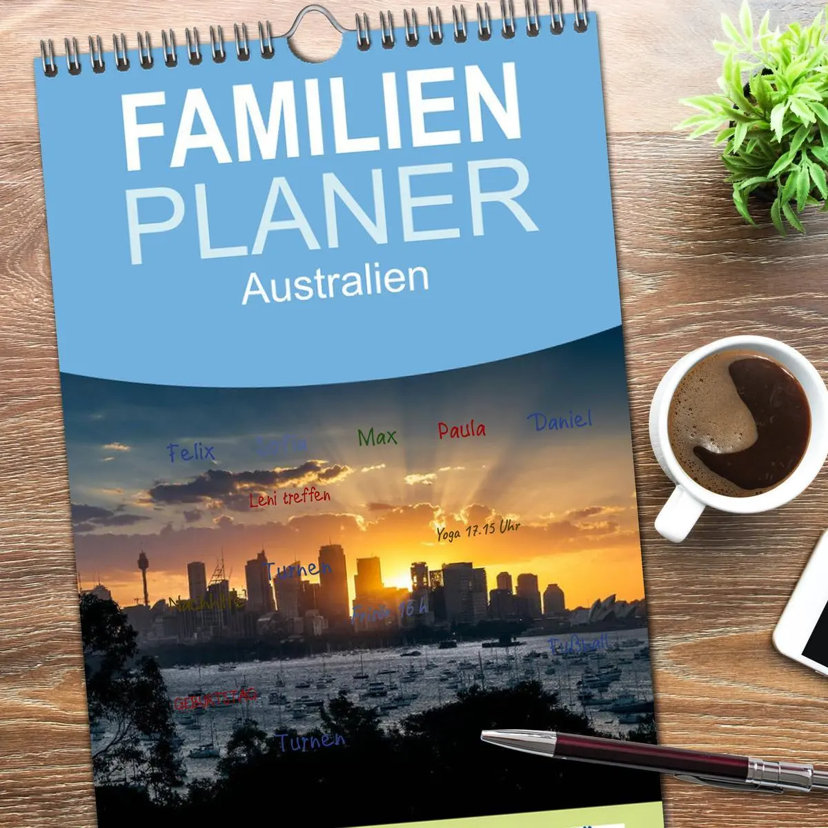 Bild: 9783516519938 | Familienplaner 2026 - Australien mit 5 Spalten (Wandkalender, 21 x...